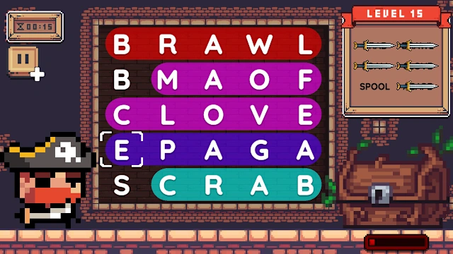 Word Quest Pirates screenshot 1
