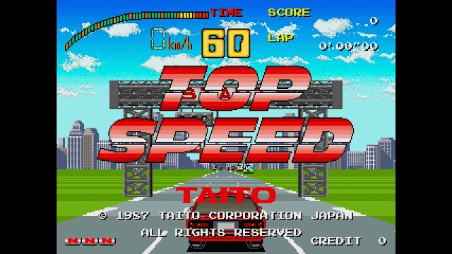 Arcade Archives TOP SPEED screenshot 1