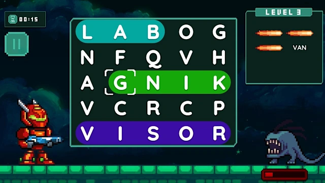 Word Quest Cyberpunk screenshot 2