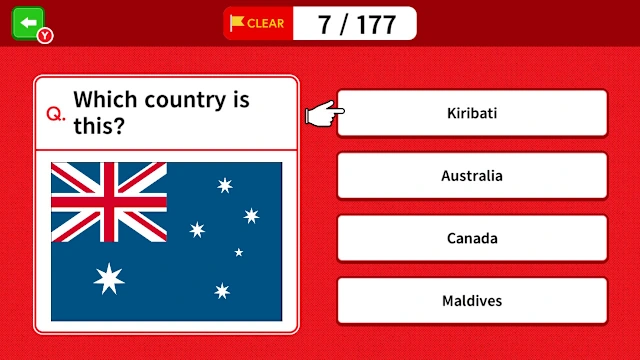 Flag Trivia Quiz: Four Choices! screenshot 1