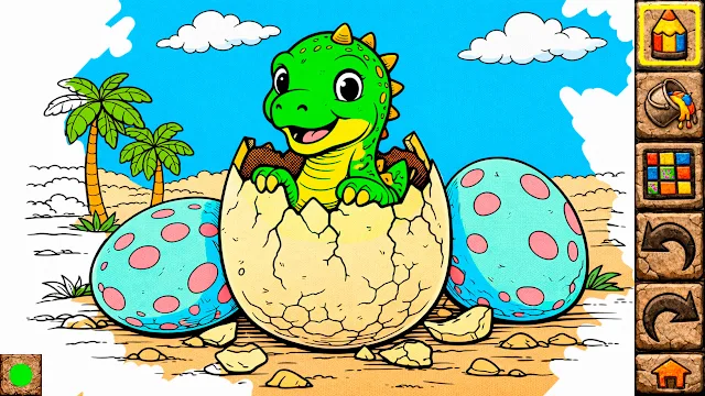 Animal Coloring Books for Kids & Toddlers - Dinosaurs screenshot 5