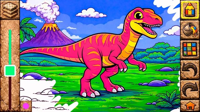 Animal Coloring Books for Kids & Toddlers - Dinosaurs screenshot 2