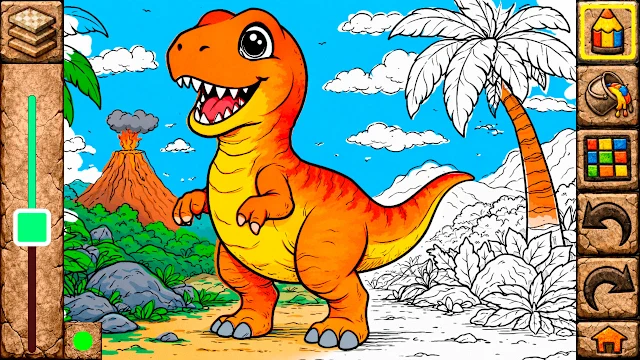 Animal Coloring Books for Kids & Toddlers - Dinosaurs screenshot 0