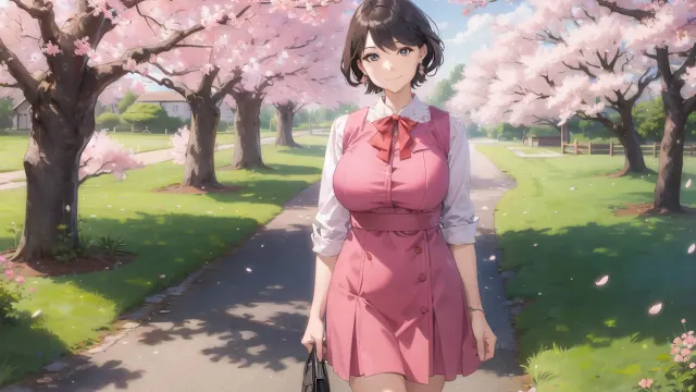 Anime Girls: Sakura Love screenshot 0