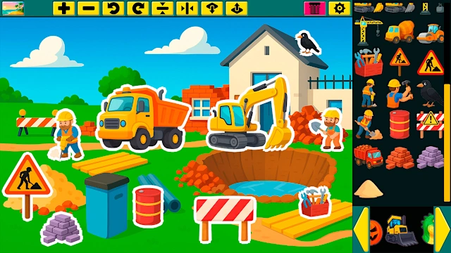 Super Sticker Studio - Creative Sticker Book Game for Kids screenshot 1