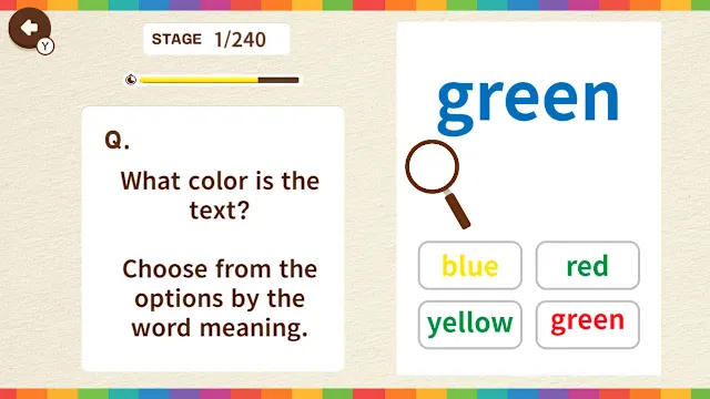 Color Mismatch Brain Quiz screenshot 0