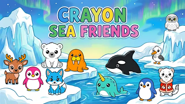 CRAYON SEA FRIENDS