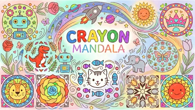 CRAYON MANDALA