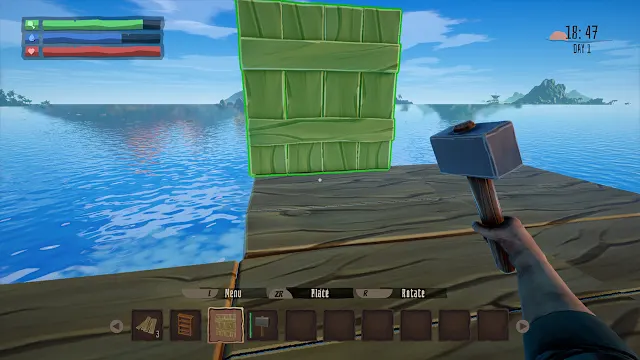 CASTAWAY SURVIVAL IN OCEAN - Build Your Own Raft, Craft screenshot 3