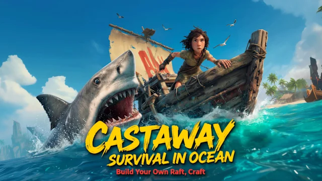 CASTAWAY SURVIVAL IN OCEAN - Build Your Own Raft, Craft