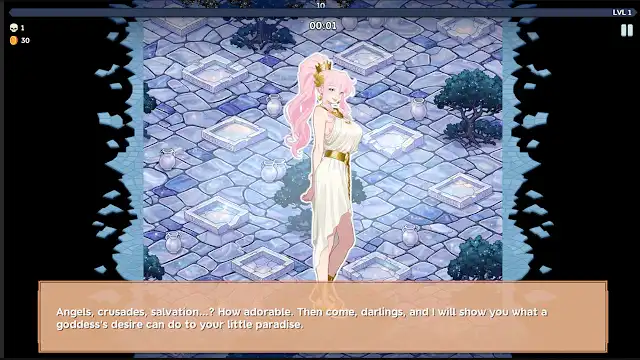 Aphrodite Evolve Weapons Survivor: Greek Gods Versus Heaven screenshot 1