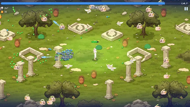 Aphrodite Evolve Weapons Survivor: Greek Gods Versus Heaven screenshot 0