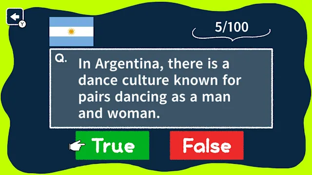 Amazing Facts World Culture True or False Quiz screenshot 1