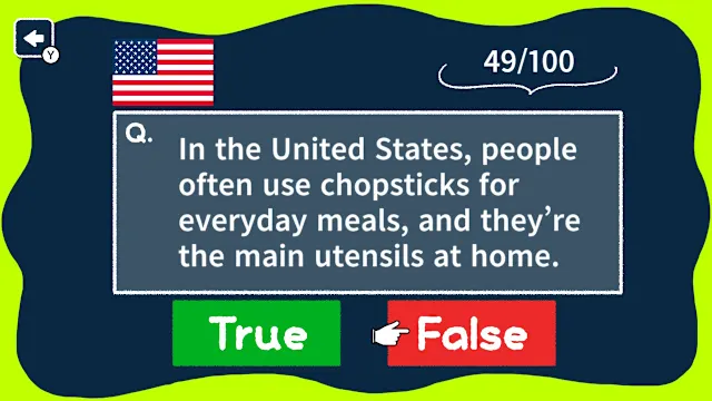 Amazing Facts World Culture True or False Quiz screenshot 0