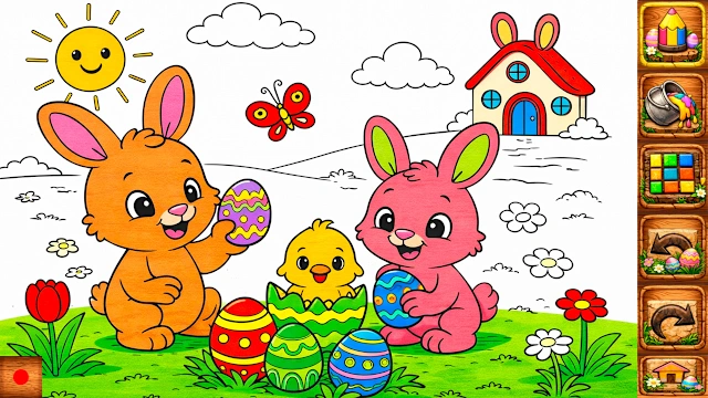 Easter Coloring Book for Kids & Toddlers screenshot 1