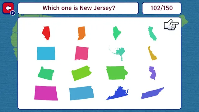 Geo Brain Boost! 50 U.S. States Silhouette Quiz screenshot 1