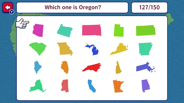 Geo Brain Boost! 50 U.S. States Silhouette Quiz screenshot 3