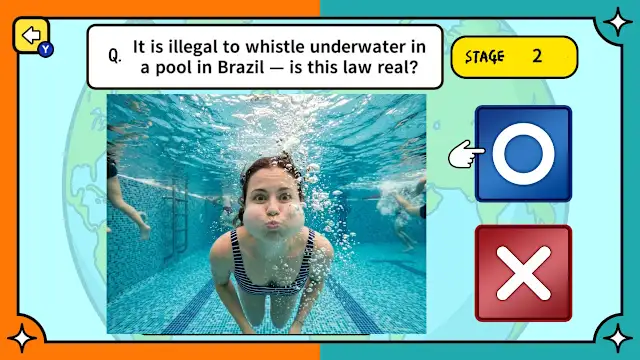 Surprising Laws Around the World True or False Quiz screenshot 1