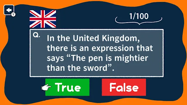 Amazing Facts : World Proverbs True or False Quiz screenshot 0