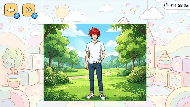 Handsome Watching Face Memory Challenge screenshot 0