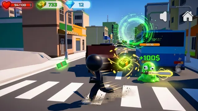 Stickman Monster Battle 3D screenshot 0