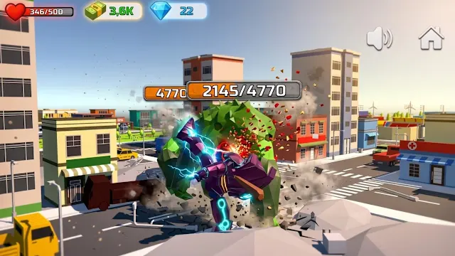 Stickman Monster Battle 3D screenshot 2
