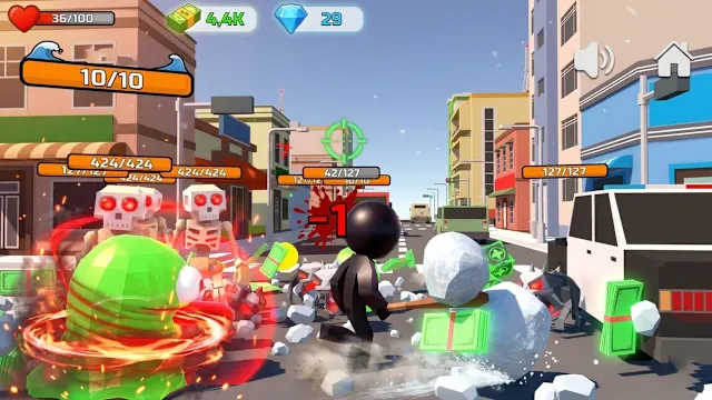 Stickman Monster Battle 3D screenshot 1