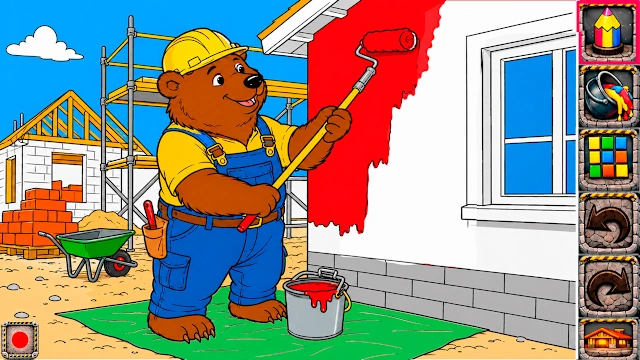 Tiny Builders Coloring Book for Kids screenshot 3
