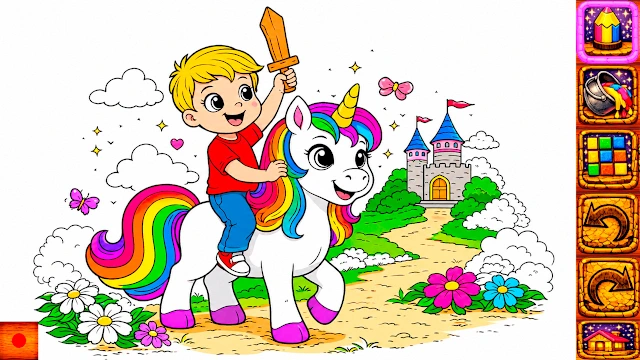 Animal Coloring Book for Kids & Toddlers: Unicorns screenshot 2