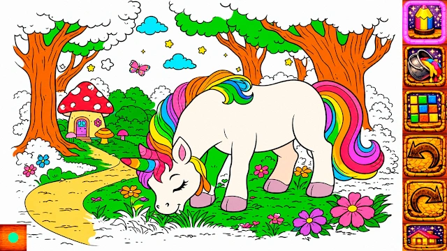 Animal Coloring Book for Kids & Toddlers: Unicorns screenshot 4