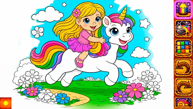 Animal Coloring Book for Kids & Toddlers: Unicorns screenshot 1