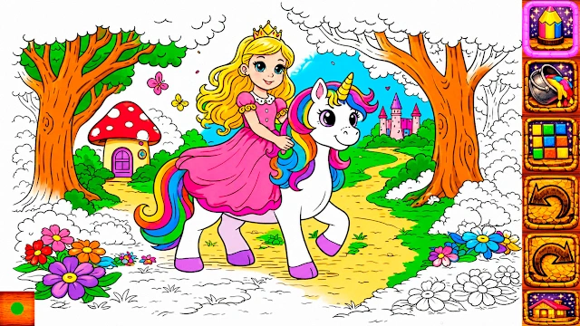 Animal Coloring Book for Kids & Toddlers: Unicorns screenshot 5