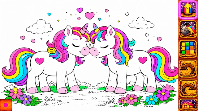 Animal Coloring Book for Kids & Toddlers: Unicorns screenshot 0