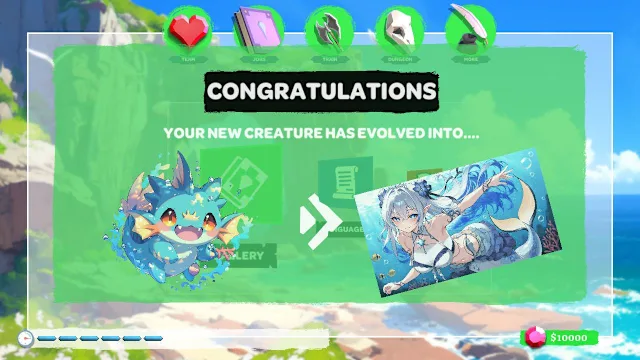 Mermaid Catch: Transform Sirens into Anime Girls screenshot 2