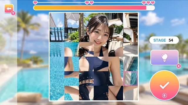 Resort Beauties : HENTAI Photo Puzzle screenshot 1