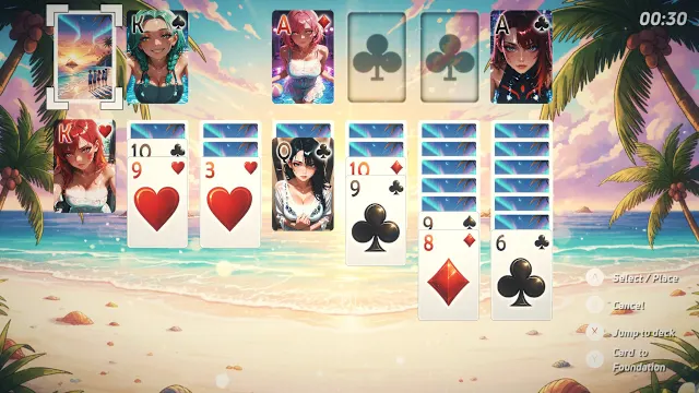 Solitaire Paradise - Anime Bikini Babes screenshot 0