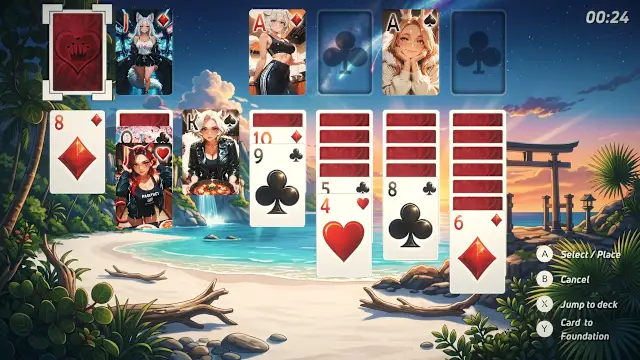 Solitaire Paradise - Furry Waifus screenshot 2