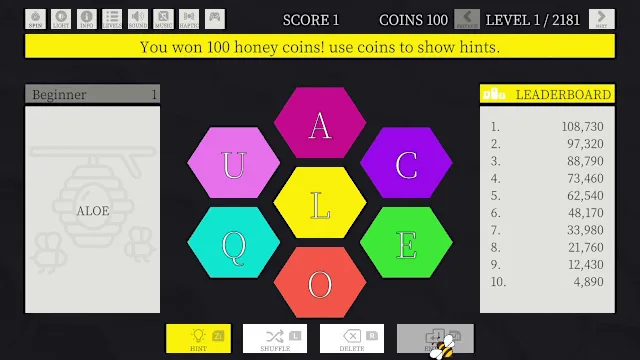 WordHive screenshot 2