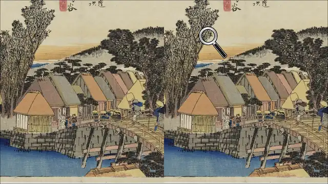 Spot the Difference Ukiyo-e: Fifty-Three Stations of the Tōkaidō screenshot 2