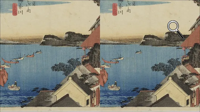 Spot the Difference Ukiyo-e: Fifty-Three Stations of the Tōkaidō screenshot 1