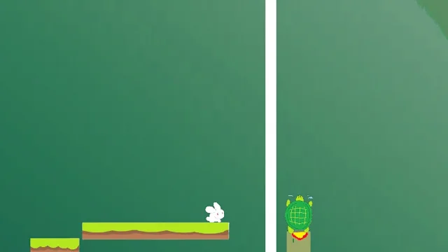 RABBIT AND TURTLE HARSH JUMP RACE screenshot 1
