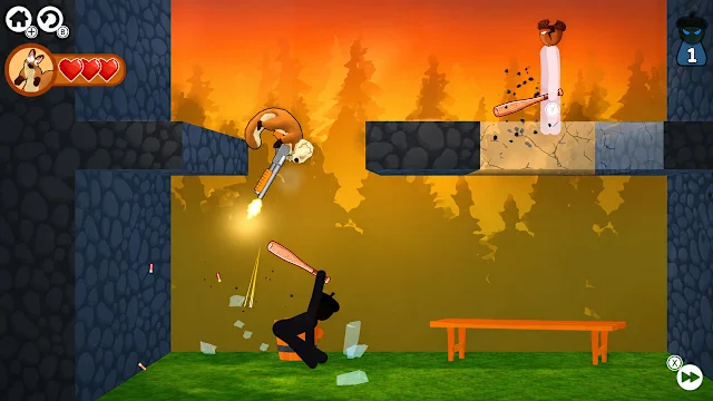 Nutty Gunner: 2D Squirrel Shooter screenshot 3