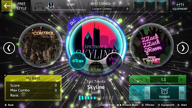 SUPERBEAT XONiC DLC Skyline screenshot 0