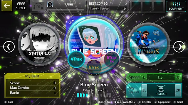 SUPERBEAT XONiC DLC Blue Screen screenshot 0