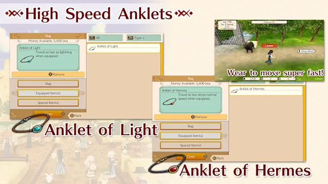 High Speed Anklet Set (Anklet of Light, Anklet of Hermes)