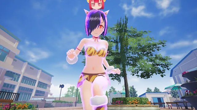 Gal*Gun 2 - Tiger-striped Oni Bikini Set screenshot 3