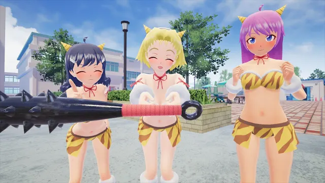Gal*Gun 2 - Tiger-striped Oni Bikini Set screenshot 0