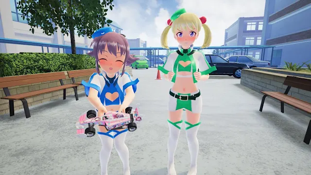 Gal*Gun 2 - Pole Position Pin-up Set screenshot 1