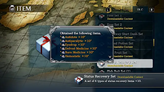Ys VIII: Lacrimosa of DANA - Status Recovery Set screenshot 1