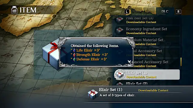 Ys VIII: Lacrimosa of DANA - Elixir Set 1 screenshot 1